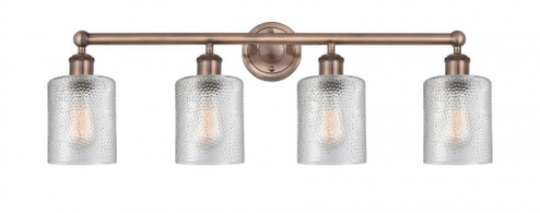 Cobbleskill - 4 Light - 32 inch - Antique Copper - Bath Vanity Light (3442|616-4W-AC-G112)