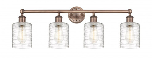 Cobbleskill - 4 Light - 32 inch - Antique Copper - Bath Vanity Light (3442|616-4W-AC-G1113)