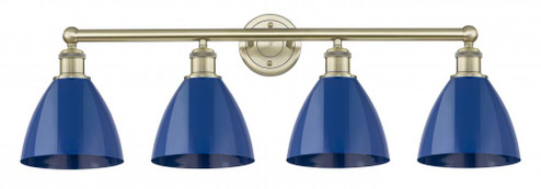Plymouth - 4 Light - 35 inch - Antique Brass - Bath Vanity Light (3442|616-4W-AB-MBD-75-BL)