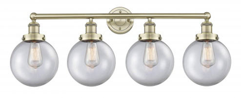 Beacon - 4 Light - 35 inch - Antique Brass - Bath Vanity Light (3442|616-4W-AB-G202-8)