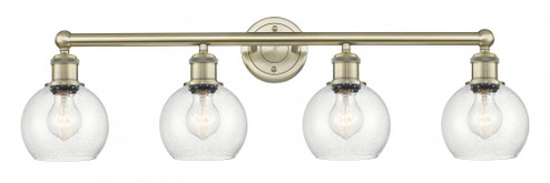 Athens - 4 Light - 33 inch - Antique Brass - Bath Vanity Light (3442|616-4W-AB-G124-6)