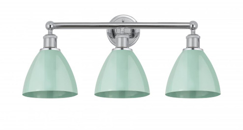 Plymouth - 3 Light - 26 inch - Polished Chrome - Bath Vanity Light (3442|616-3W-PC-MBD-75-SF)
