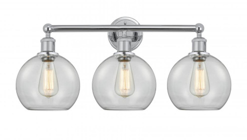 Athens - 3 Light - 26 inch - Polished Chrome - Bath Vanity Light (3442|616-3W-PC-G122-8)