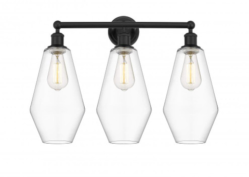 Cindyrella - 3 Light - 25 inch - Matte Black - Bath Vanity Light (3442|616-3W-BK-G652-7)