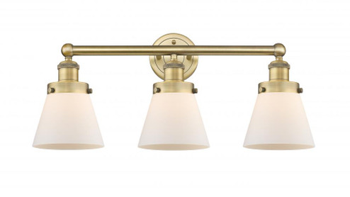 Cone - 3 Light - 24 inch - Brushed Brass - Bath Vanity Light (3442|616-3W-BB-G61)