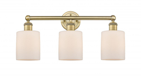 Cobbleskill - 3 Light - 23 inch - Brushed Brass - Bath Vanity Light (3442|616-3W-BB-G111)