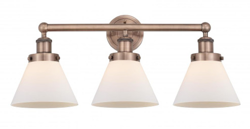 Cone - 3 Light - 26 inch - Antique Copper - Bath Vanity Light (3442|616-3W-AC-G41)