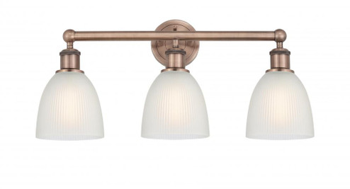 Castile - 3 Light - 24 inch - Antique Copper - Bath Vanity Light (3442|616-3W-AC-G381)