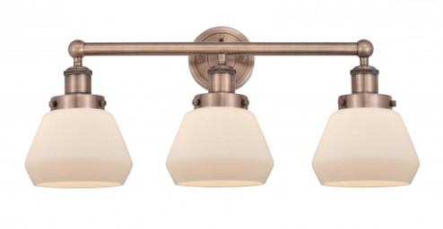Fulton - 3 Light - 25 inch - Antique Copper - Bath Vanity Light (3442|616-3W-AC-G171)