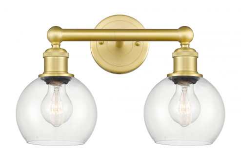 Athens - 2 Light - 15 inch - Satin Gold - Bath Vanity Light (3442|616-2W-SG-G122-6)