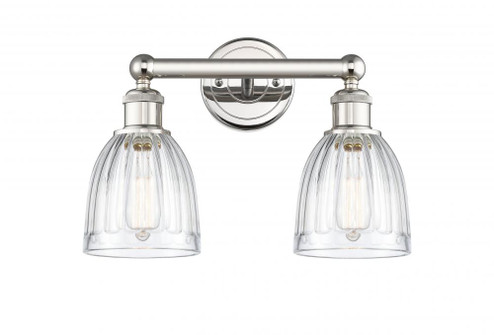 Brookfield - 2 Light - 15 inch - Polished Nickel - Bath Vanity Light (3442|616-2W-PN-G442)