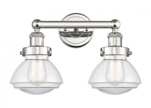 Olean - 2 Light - 16 inch - Polished Nickel - Bath Vanity Light (3442|616-2W-PN-G322)