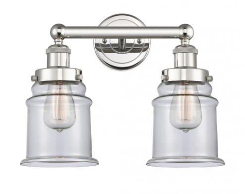 Canton - 2 Light - 15 inch - Polished Nickel - Bath Vanity Light (3442|616-2W-PN-G182)