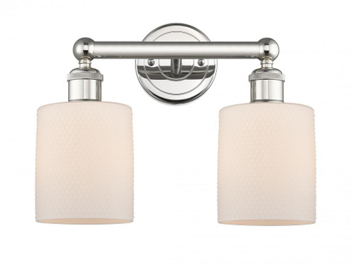 Cobbleskill - 2 Light - 14 inch - Polished Nickel - Bath Vanity Light (3442|616-2W-PN-G111)