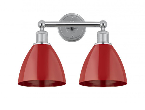 Plymouth - 2 Light - 17 inch - Polished Chrome - Bath Vanity Light (3442|616-2W-PC-MBD-75-RD)
