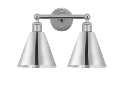 Berkshire - 2 Light - 17 inch - Polished Chrome - Bath Vanity Light (3442|616-2W-PC-MBC-8-PC)