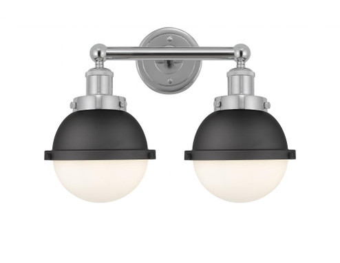Edison - 2 Light - 16 inch - Polished Chrome - Bath Vanity Light (3442|616-2W-PC-HFS-61-BK)