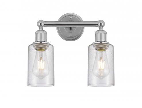 Clymer - 2 Light - 13 inch - Polished Chrome - Bath Vanity Light (3442|616-2W-PC-G804)