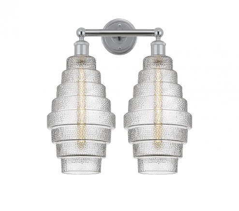 Cascade - 2 Light - 17 inch - Polished Chrome - Bath Vanity Light (3442|616-2W-PC-G672-8)