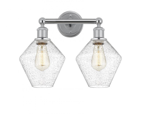 Cindyrella - 2 Light - 17 inch - Polished Chrome - Bath Vanity Light (3442|616-2W-PC-G654-8)