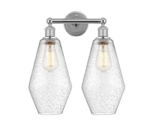Cindyrella - 2 Light - 16 inch - Polished Chrome - Bath Vanity Light (3442|616-2W-PC-G654-7)