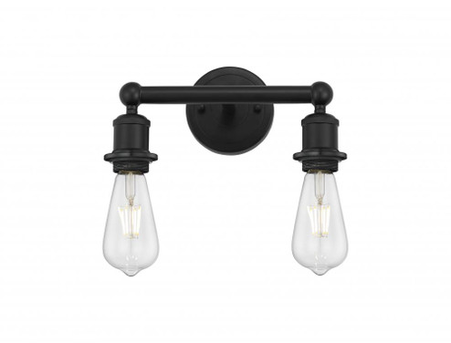 Edison - 2 Light - 11 inch - Matte Black - Bath Vanity Light (3442|616-2W-BK)