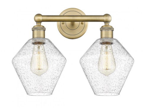 Cindyrella - 2 Light - 17 inch - Brushed Brass - Bath Vanity Light (3442|616-2W-BB-G654-8)