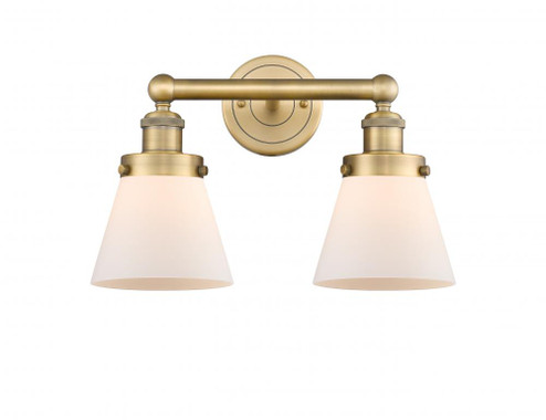Cone - 2 Light - 15 inch - Brushed Brass - Bath Vanity Light (3442|616-2W-BB-G61)