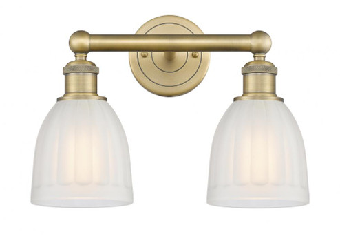Brookfield - 2 Light - 15 inch - Brushed Brass - Bath Vanity Light (3442|616-2W-BB-G441)
