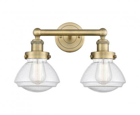 Olean - 2 Light - 16 inch - Brushed Brass - Bath Vanity Light (3442|616-2W-BB-G324)