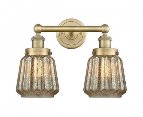 Chatham - 2 Light - 16 inch - Brushed Brass - Bath Vanity Light (3442|616-2W-BB-G146)