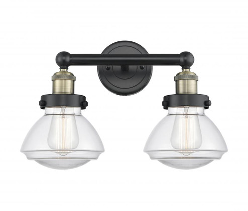 Olean - 2 Light - 16 inch - Black Antique Brass - Bath Vanity Light (3442|616-2W-BAB-G322)
