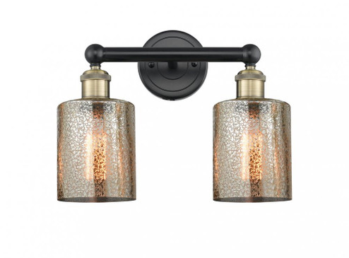 Cobbleskill - 2 Light - 14 inch - Black Antique Brass - Bath Vanity Light (3442|616-2W-BAB-G116)