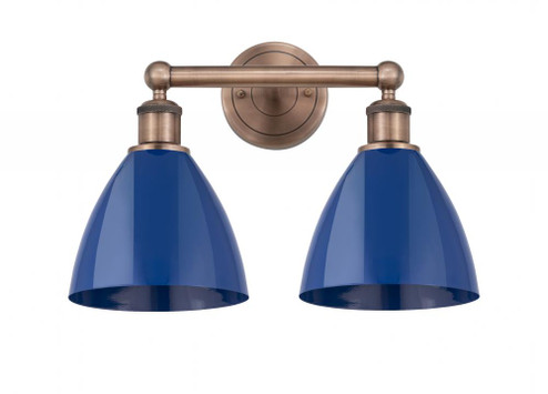 Plymouth - 2 Light - 17 inch - Antique Copper - Bath Vanity Light (3442|616-2W-AC-MBD-75-BL)