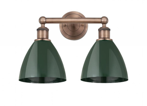 Plymouth - 2 Light - 17 inch - Antique Copper - Bath Vanity Light (3442|616-2W-AC-MBD-75-GR)