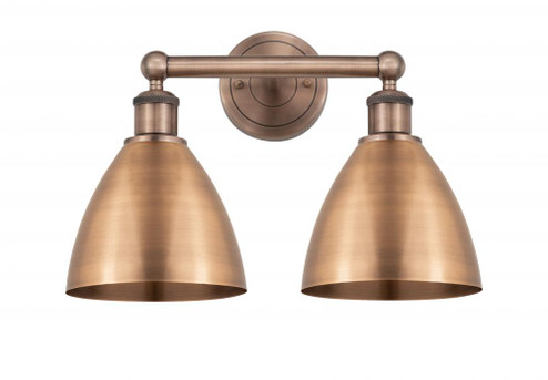 Bristol - 2 Light - 17 inch - Antique Copper - Bath Vanity Light (3442|616-2W-AC-MBD-75-AC)