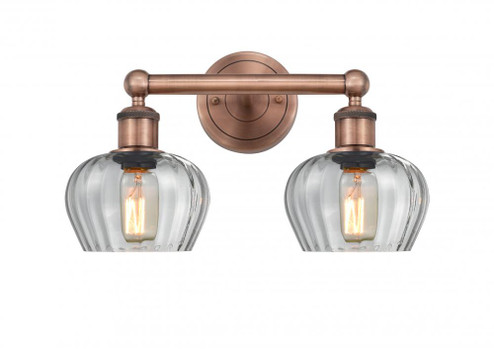 Fenton - 2 Light - 16 inch - Antique Copper - Bath Vanity Light (3442|616-2W-AC-G92)