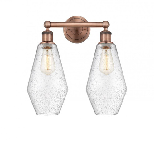 Cindyrella - 2 Light - 16 inch - Antique Copper - Bath Vanity Light (3442|616-2W-AC-G654-7)