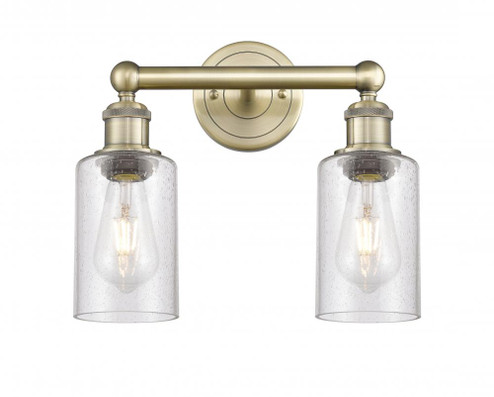 Clymer - 2 Light - 13 inch - Antique Brass - Bath Vanity Light (3442|616-2W-AB-G804)