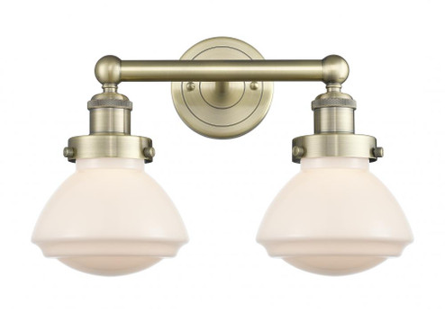Olean - 2 Light - 16 inch - Antique Brass - Bath Vanity Light (3442|616-2W-AB-G321)