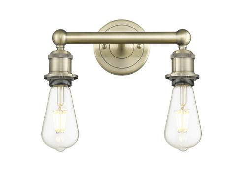 Edison - 2 Light - 11 inch - Antique Brass - Bath Vanity Light (3442|616-2W-AB)