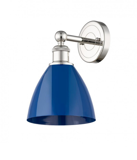 Plymouth - 1 Light - 8 inch - Polished Nickel - Sconce (3442|616-1W-PN-MBD-75-BL)