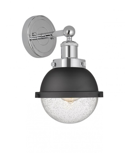 Edison - 1 Light - 7 inch - Polished Chrome - Sconce (3442|616-1W-PC-HFS-64-BK)