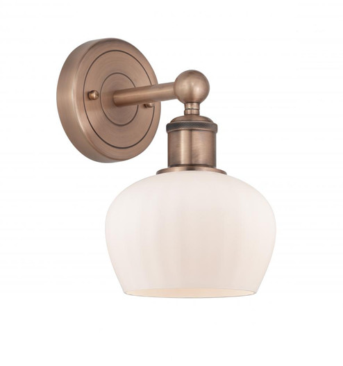 Fenton - 1 Light - 7 inch - Antique Copper - Sconce (3442|616-1W-AC-G91)