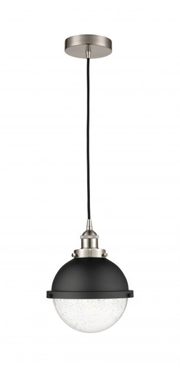 Edison - 1 Light - 9 inch - Satin Nickel - Mini Pendant (3442|616-1PH-SN-HFS-84-BK)
