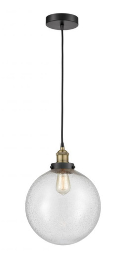 Beacon - 1 Light - 12 inch - Black Antique Brass - Cord hung - Mini Pendant (3442|616-1PH-BAB-G204-12)