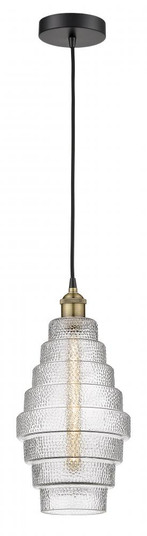 Cascade - 1 Light - 8 inch - Black Antique Brass - Cord hung - Mini Pendant (3442|616-1P-BAB-G672-8)