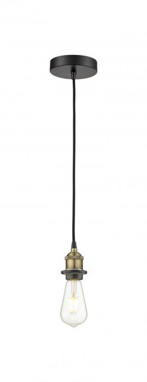 Edison - 1 Light - 2 inch - Black Antique Brass - Cord hung - Mini Pendant (3442|616-1P-BAB)