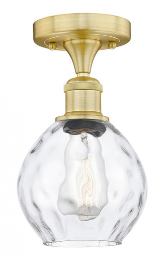 Waverly - 1 Light - 6 inch - Satin Gold - Semi-Flush Mount (3442|616-1F-SG-G362)