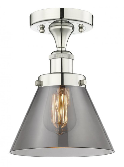 Cone - 1 Light - 8 inch - Polished Nickel - Semi-Flush Mount (3442|616-1F-PN-G43)